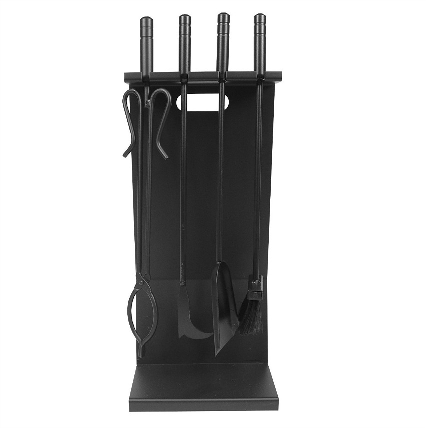 Imex El Zorro 12021-N - Pack de 4 piezas para chimenea plano, color negro